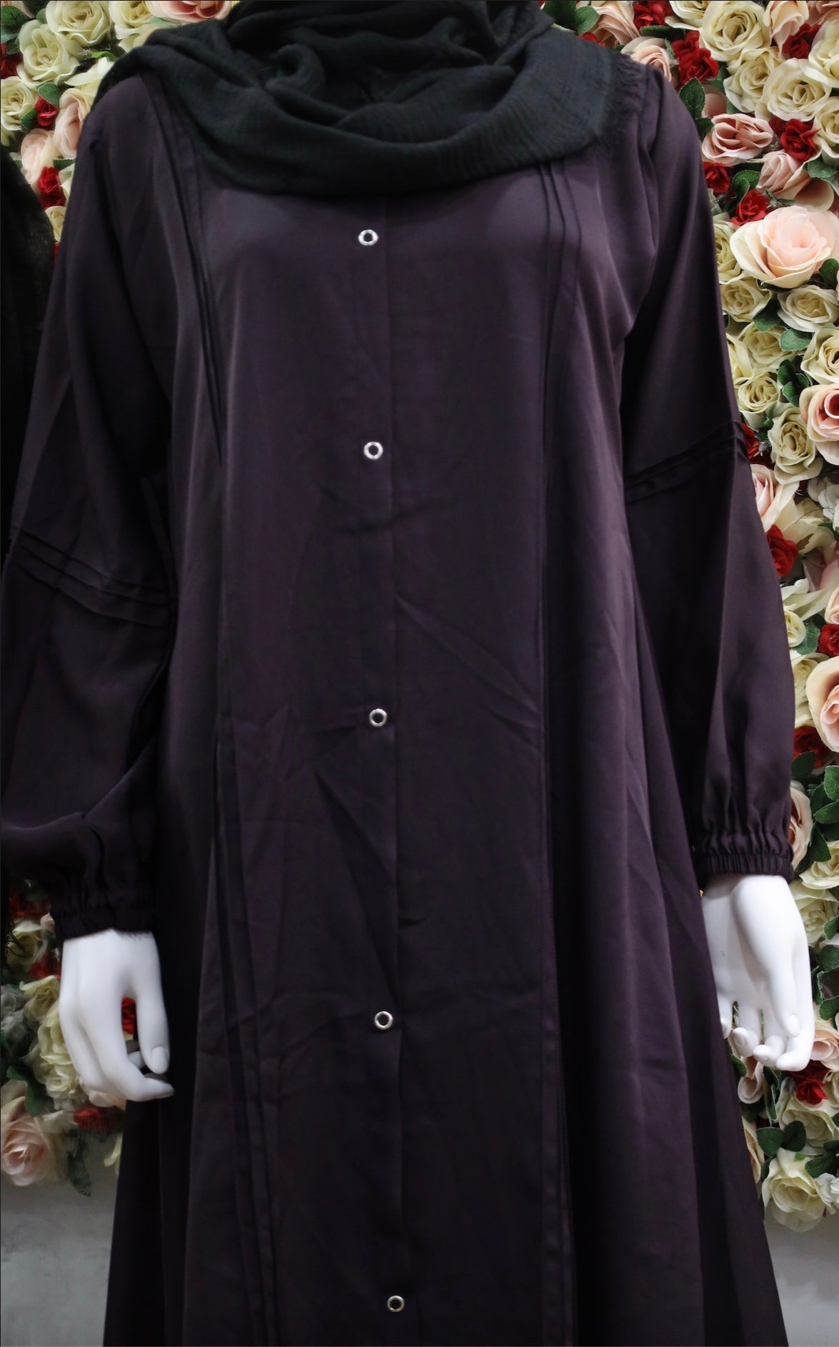 Dark purple Abaya
