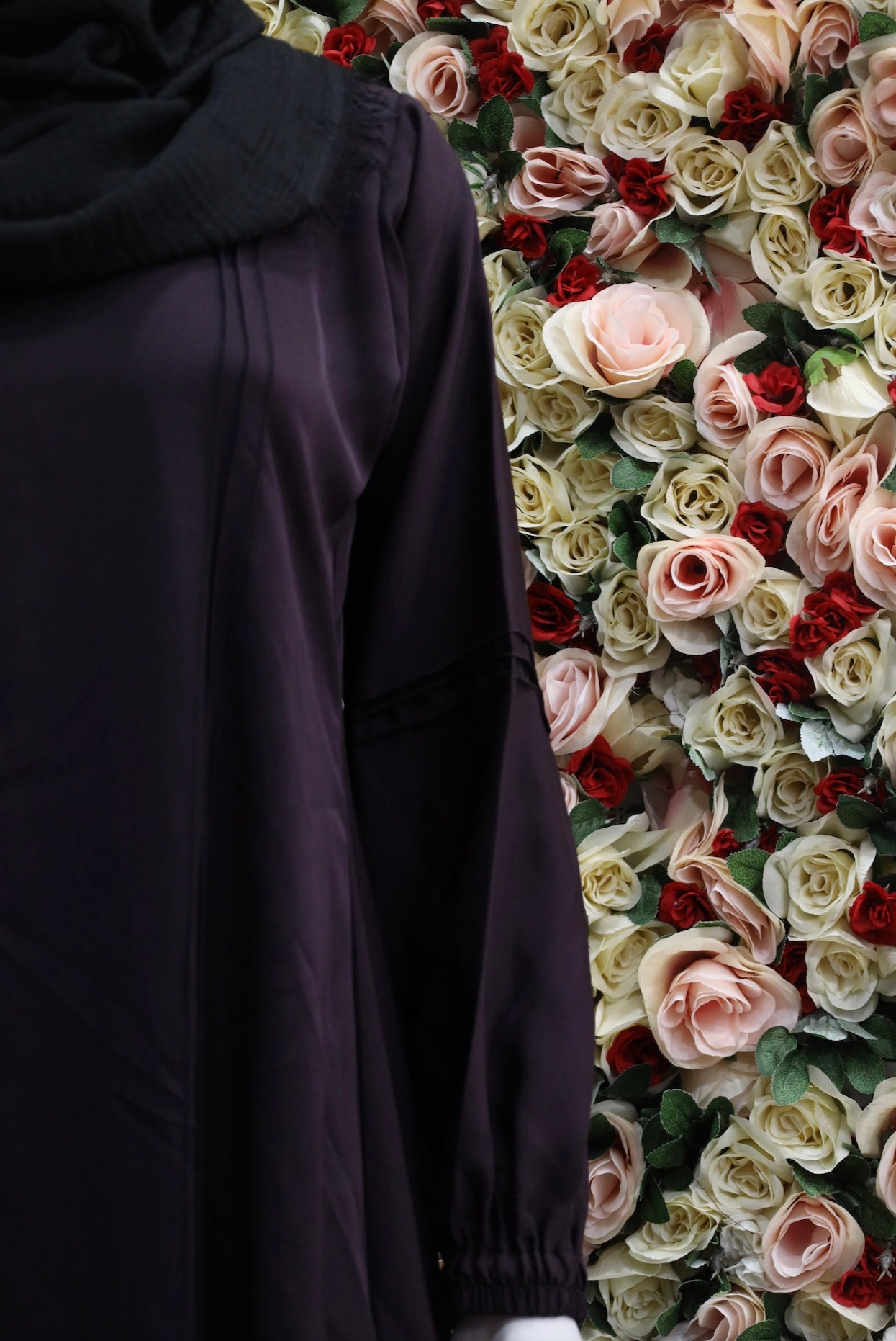 Dark purple Abaya