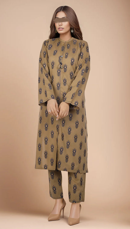 Cotton Jacquard Stitched 2 Piece (Shirt/Trouser)