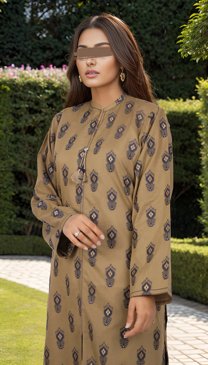 Cotton Jacquard Stitched 2 Piece (Shirt/Trouser)