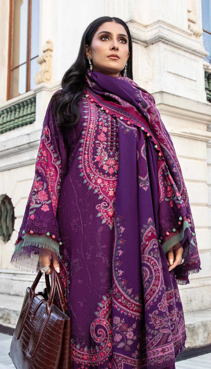 Unstitched Linen | Purple DL-1108