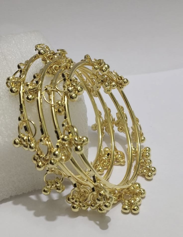 Kashmiri Golden Bangles *4 pieces*