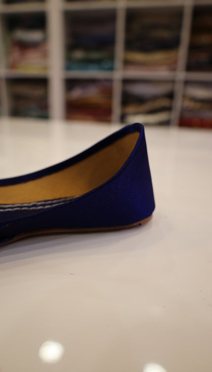 Dark Blue Colorful Khussa