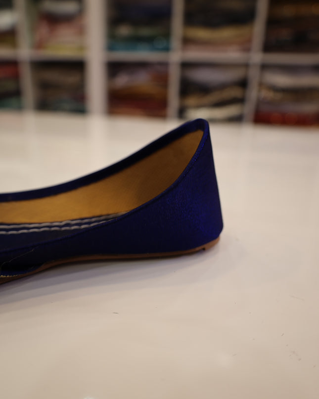 Dark Blue Colorful Khussa