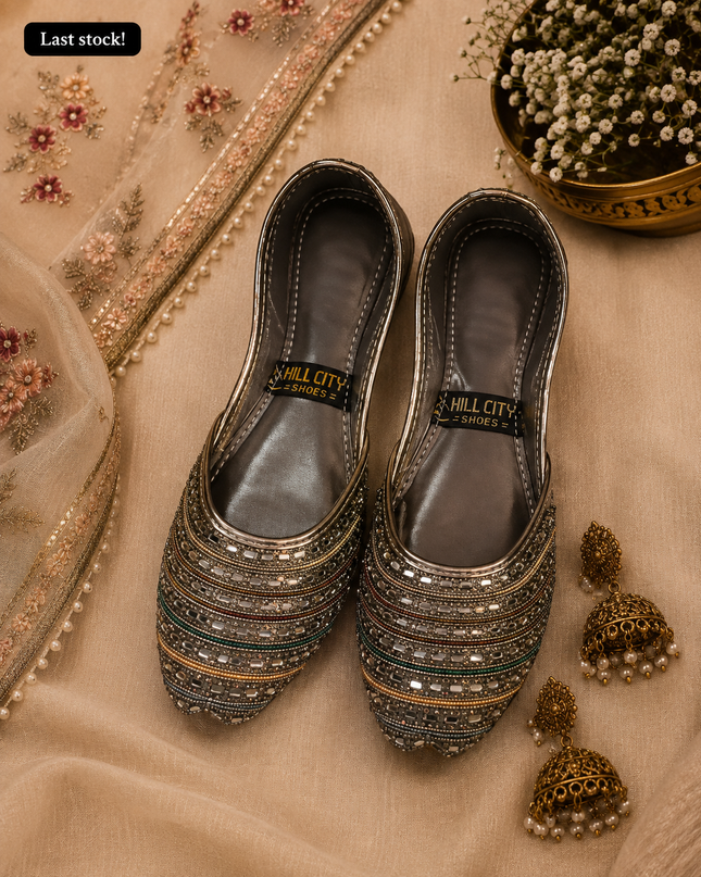 Dark Silver Khussa