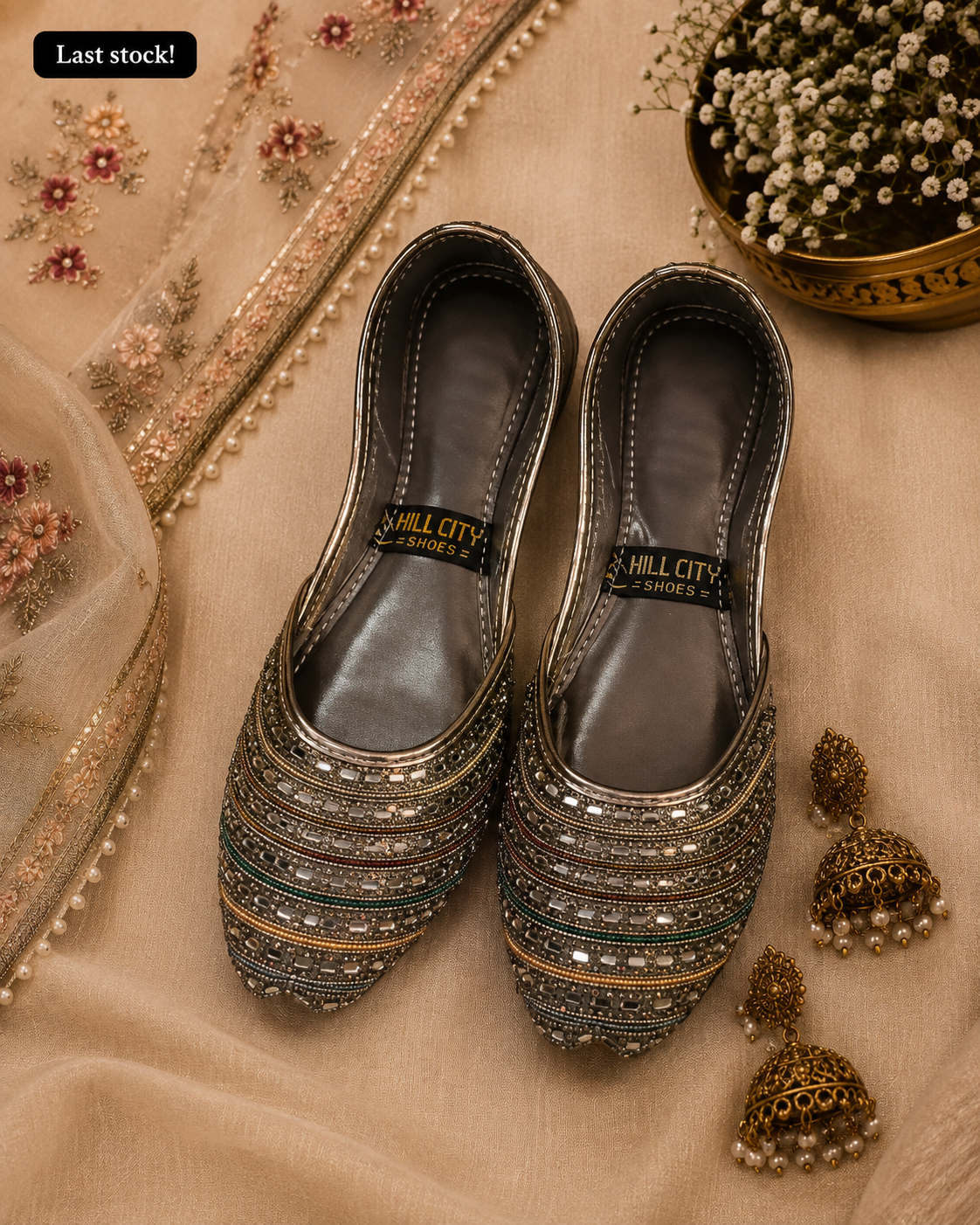 Dark Silver Khussa