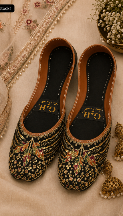 Black, Colorful Khussa