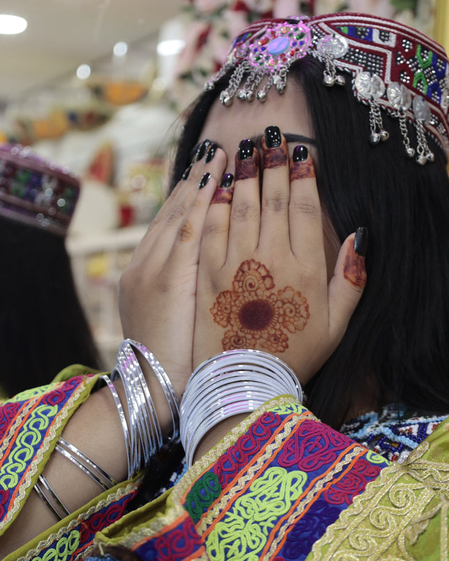 Balochi Green Dress