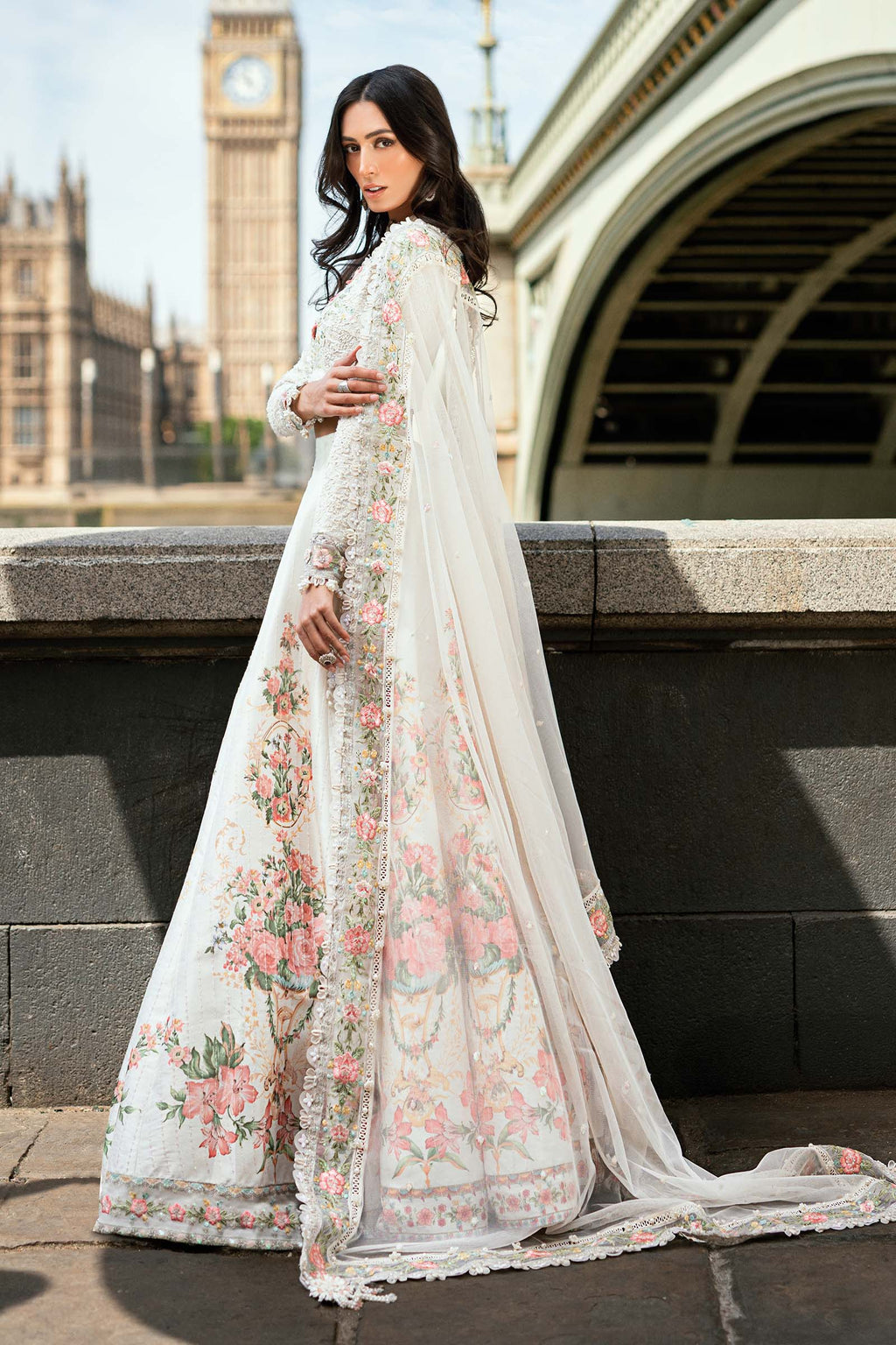 3 Piece Stitched Embroidered Raw Silk Suit