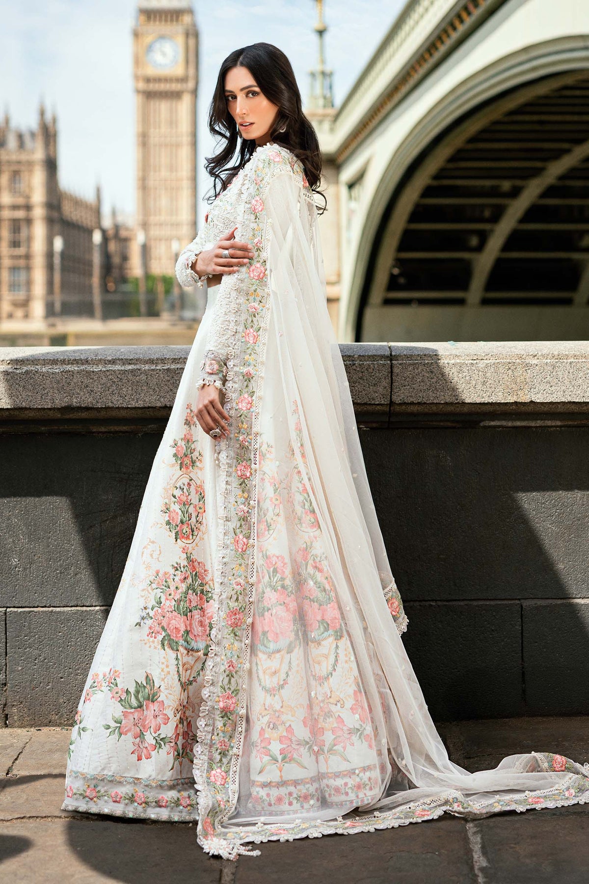3 Piece Stitched Embroidered Raw Silk Suit