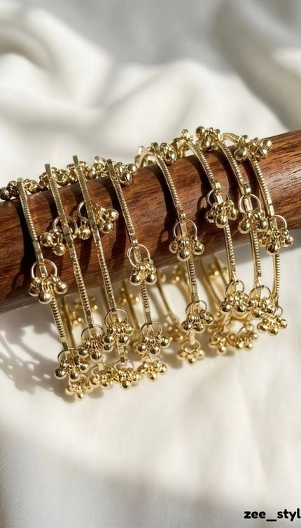 Kashmiri Gold bangles (8 piece)