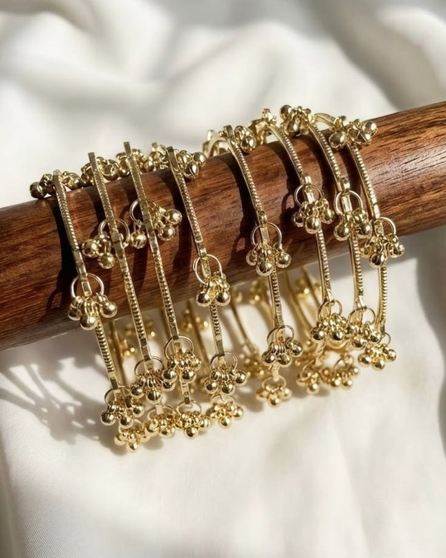Kashmiri Gold bangles (8 piece)