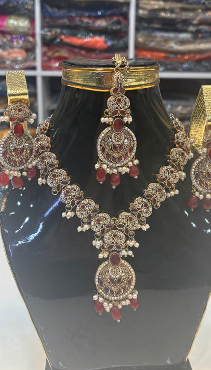 Maroon & Golden Full Set