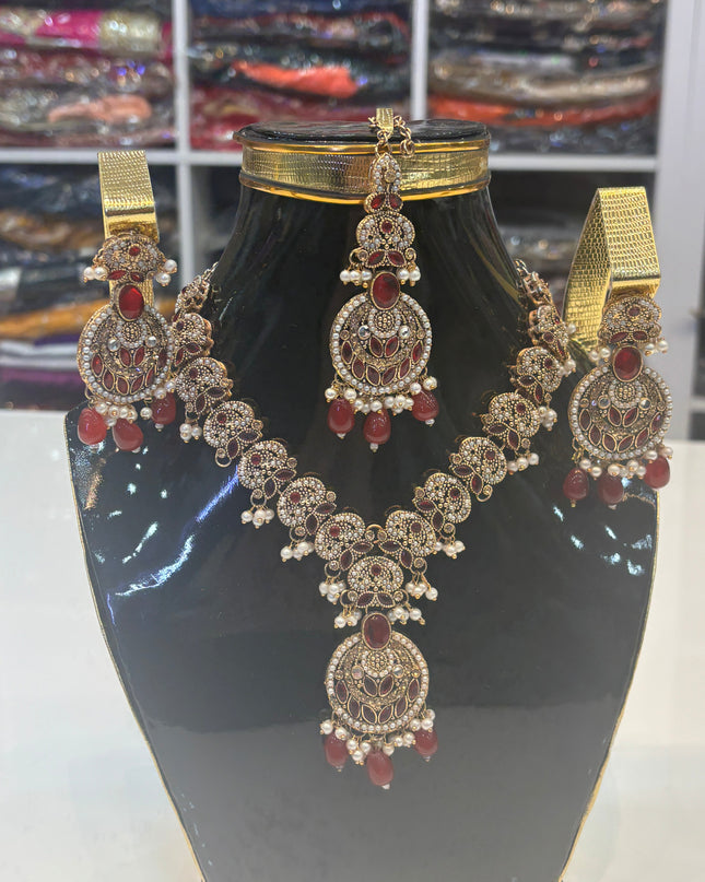 Maroon & Golden Full Set