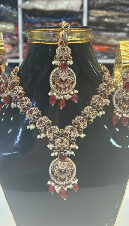 Maroon & Golden Full Set
