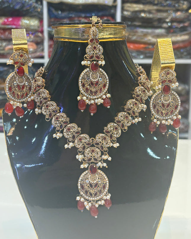 Maroon & Golden Full Set