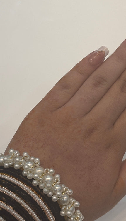 Black & White Vevlet Bangles