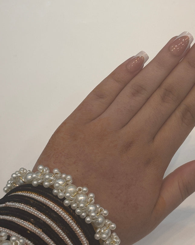 Black & White Vevlet Bangles