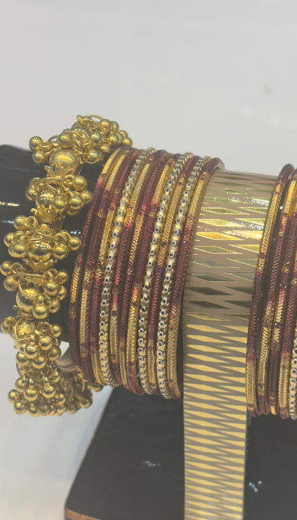 Brown & Golden Bangles