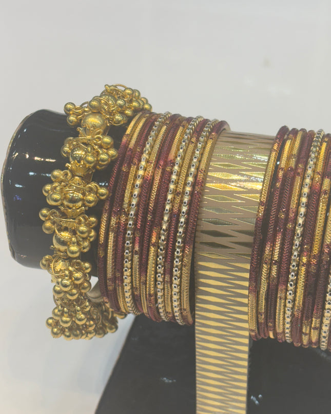 Brown & Golden Bangles