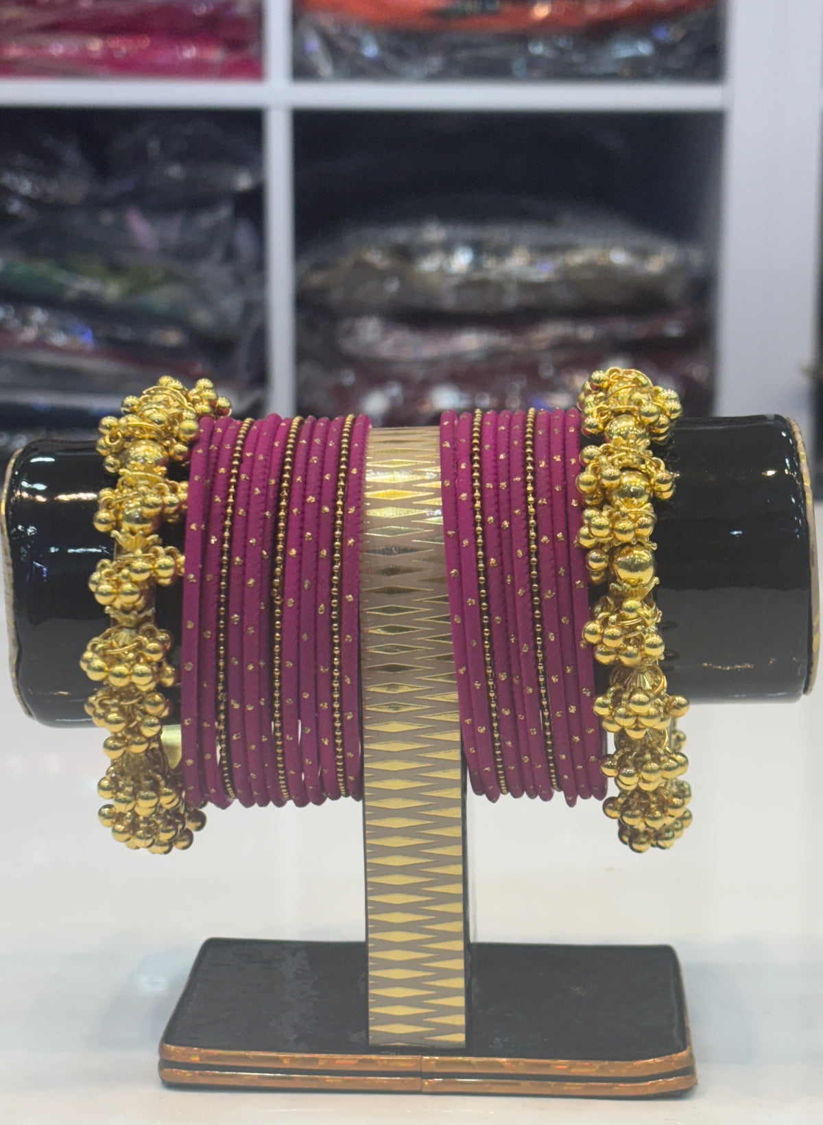 Dark Purplish Pink Bangles
