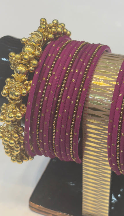 Dark Purplish Pink Bangles