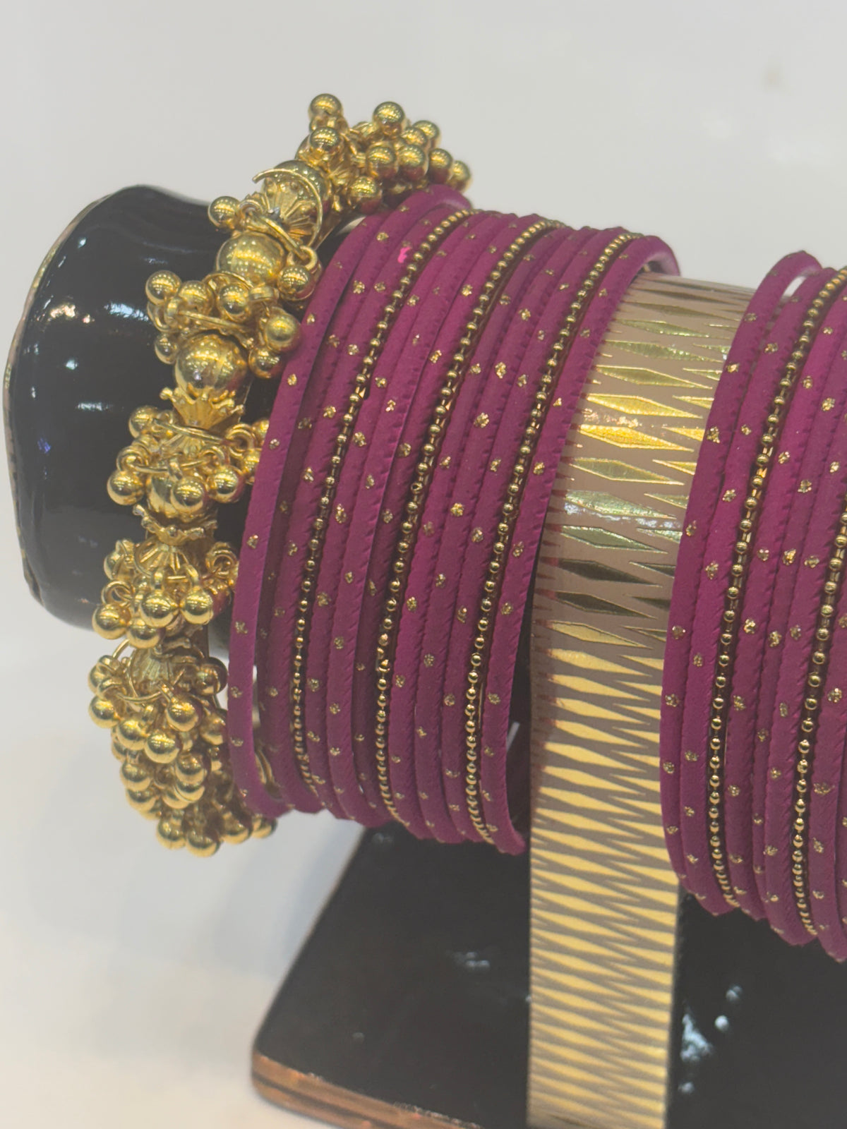 Dark Purplish Pink Bangles