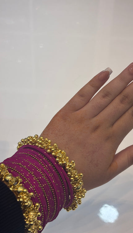Dark Purplish Pink Bangles