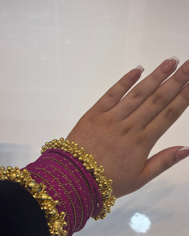 Dark Purplish Pink Bangles