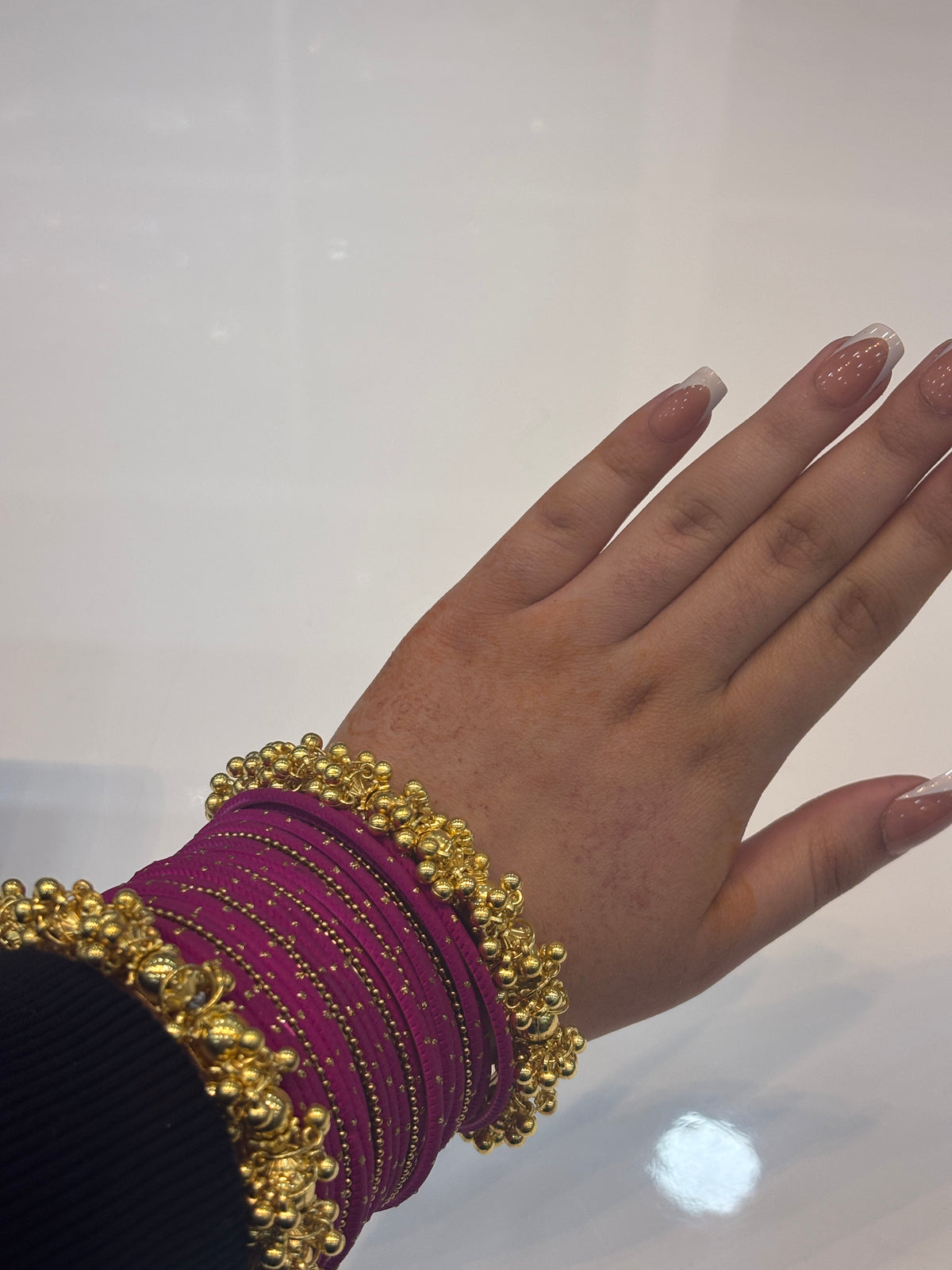 Dark Purplish Pink Bangles