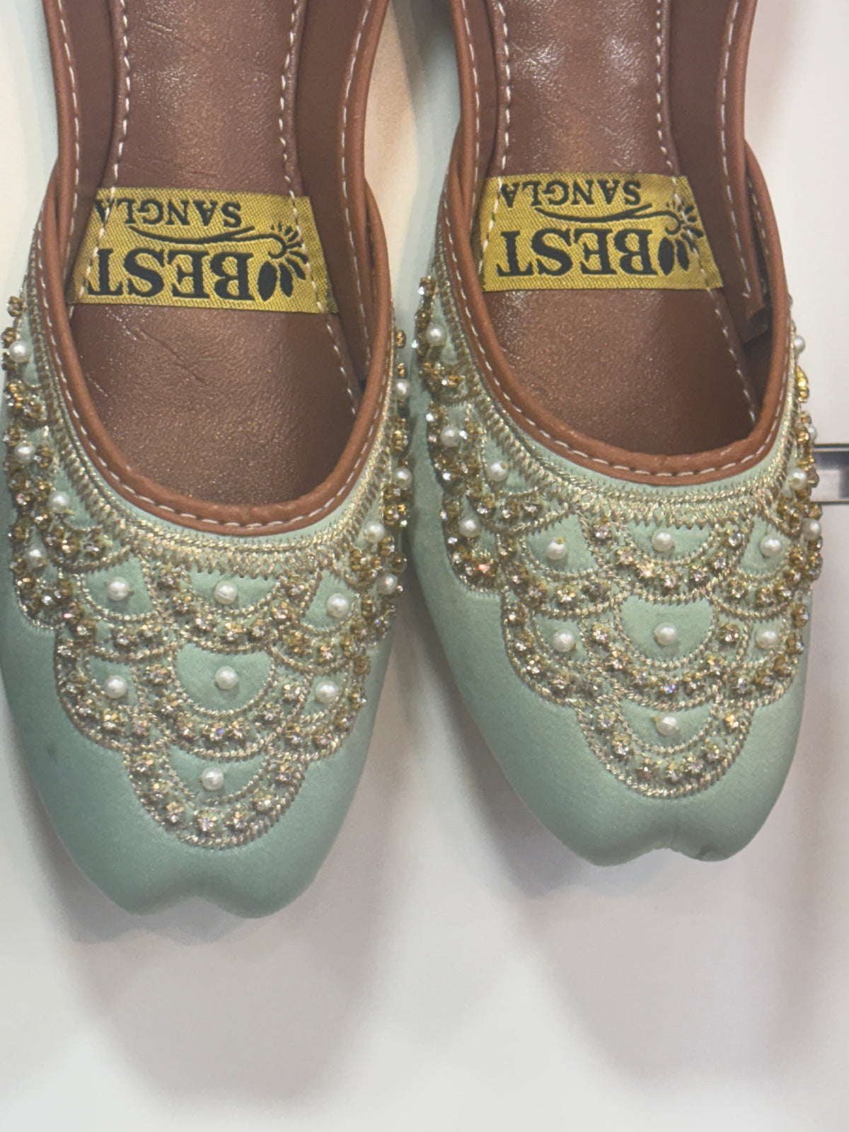 Pastel Ice Blue Khussa