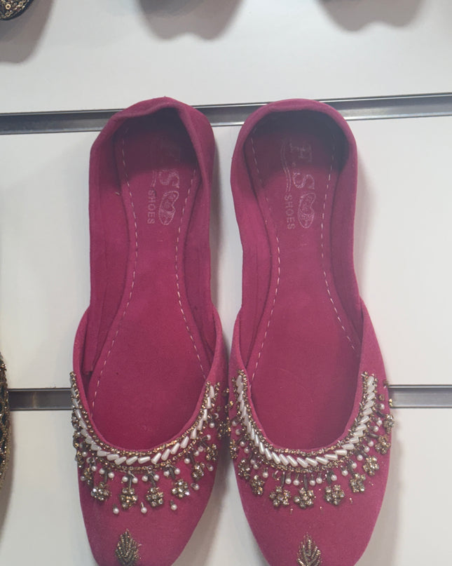 Hot pink Khussa