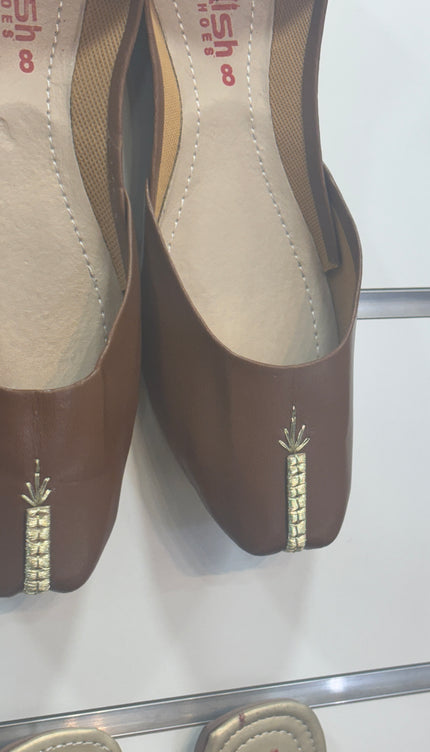 Coffee Brown Khussa