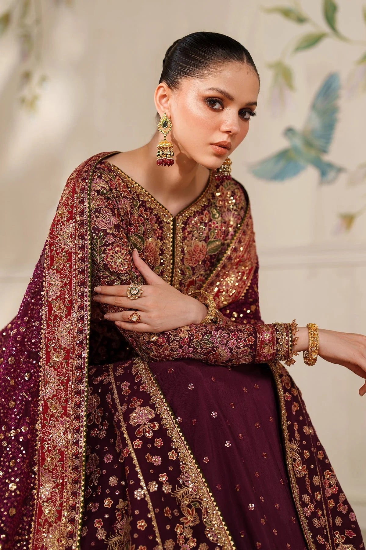 EMBROIDERED CHIFFON CH14-05 UNSTITCHED