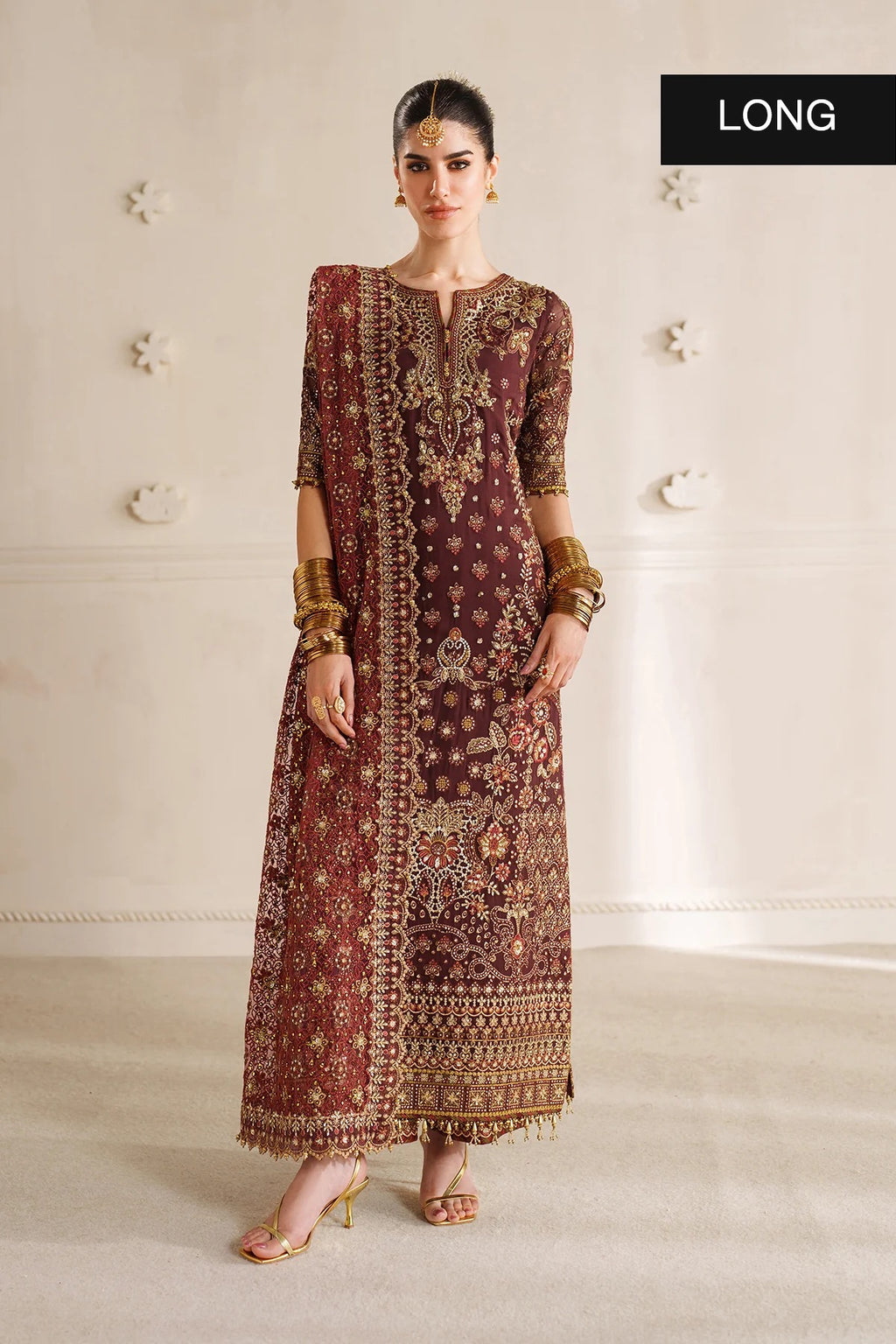 EMBROIDERED CHIFFON CH14-07 UNSTITCHED
