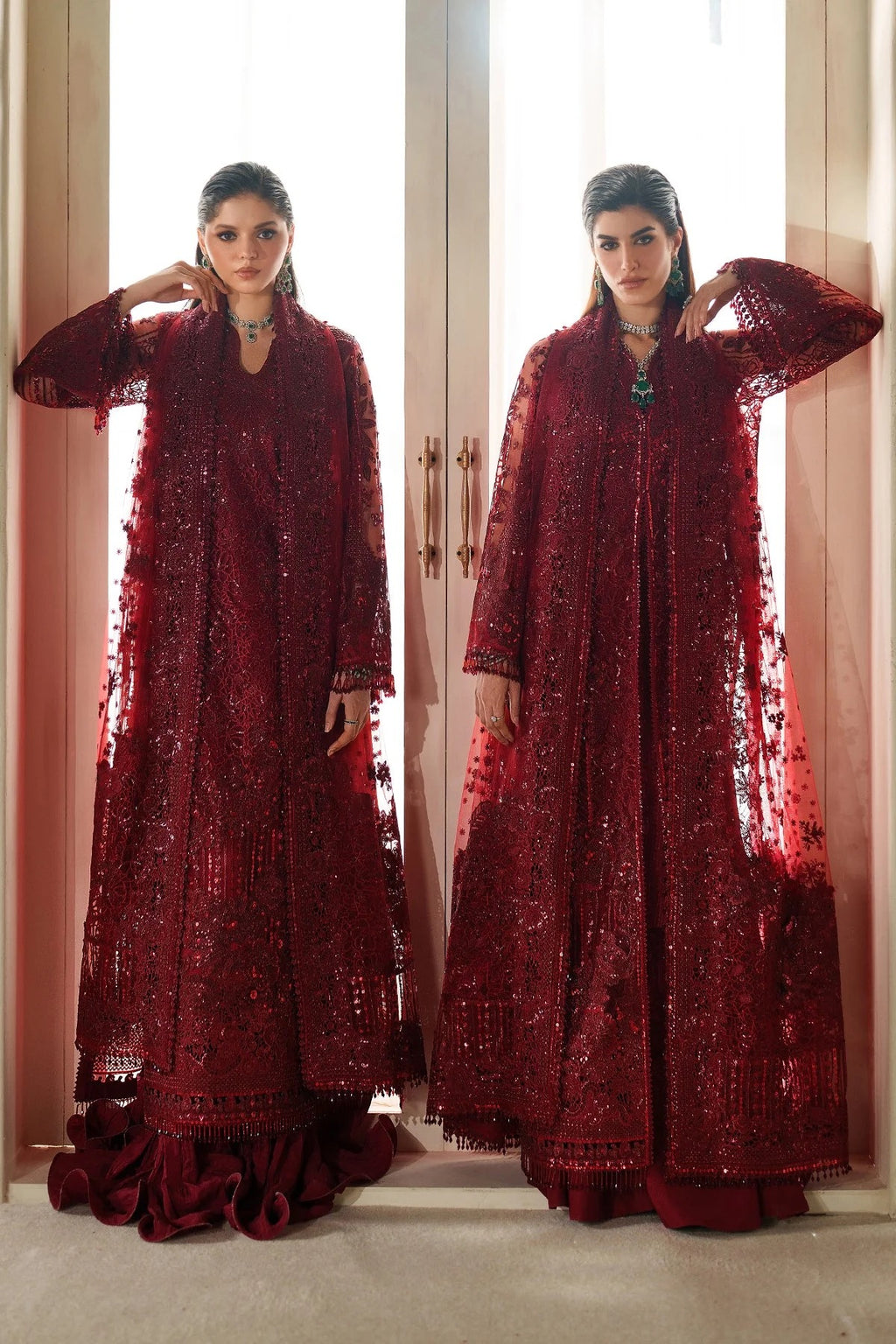 EMBROIDERED NET CH14-01 UNSTITCHED