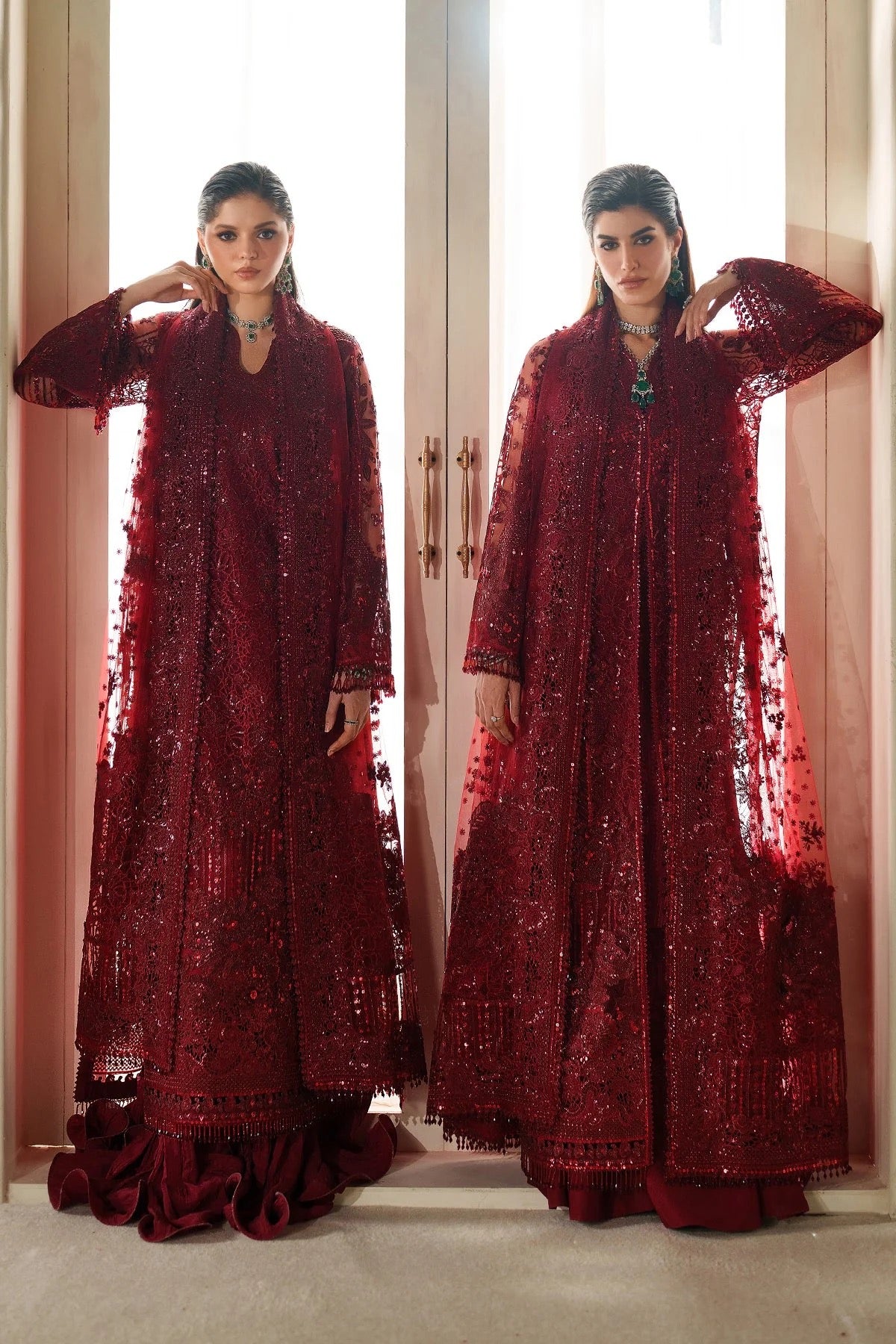 EMBROIDERED NET CH14-01 UNSTITCHED