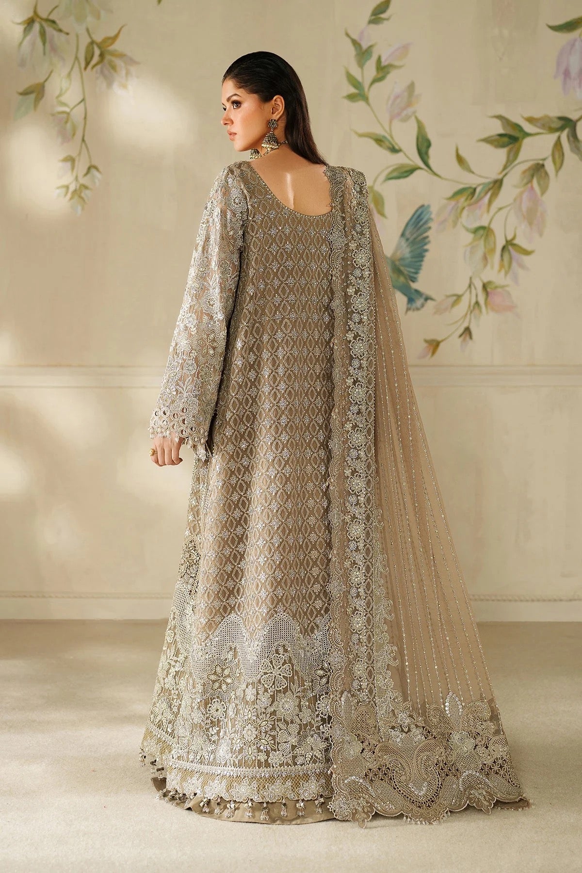 EMBROIDERED CHIFFON CH14-08 UNSTITCHED