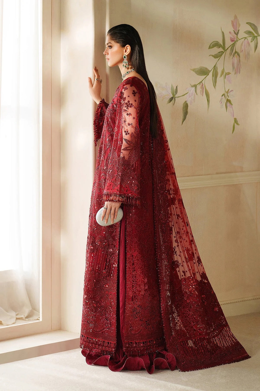 EMBROIDERED NET CH14-01 UNSTITCHED