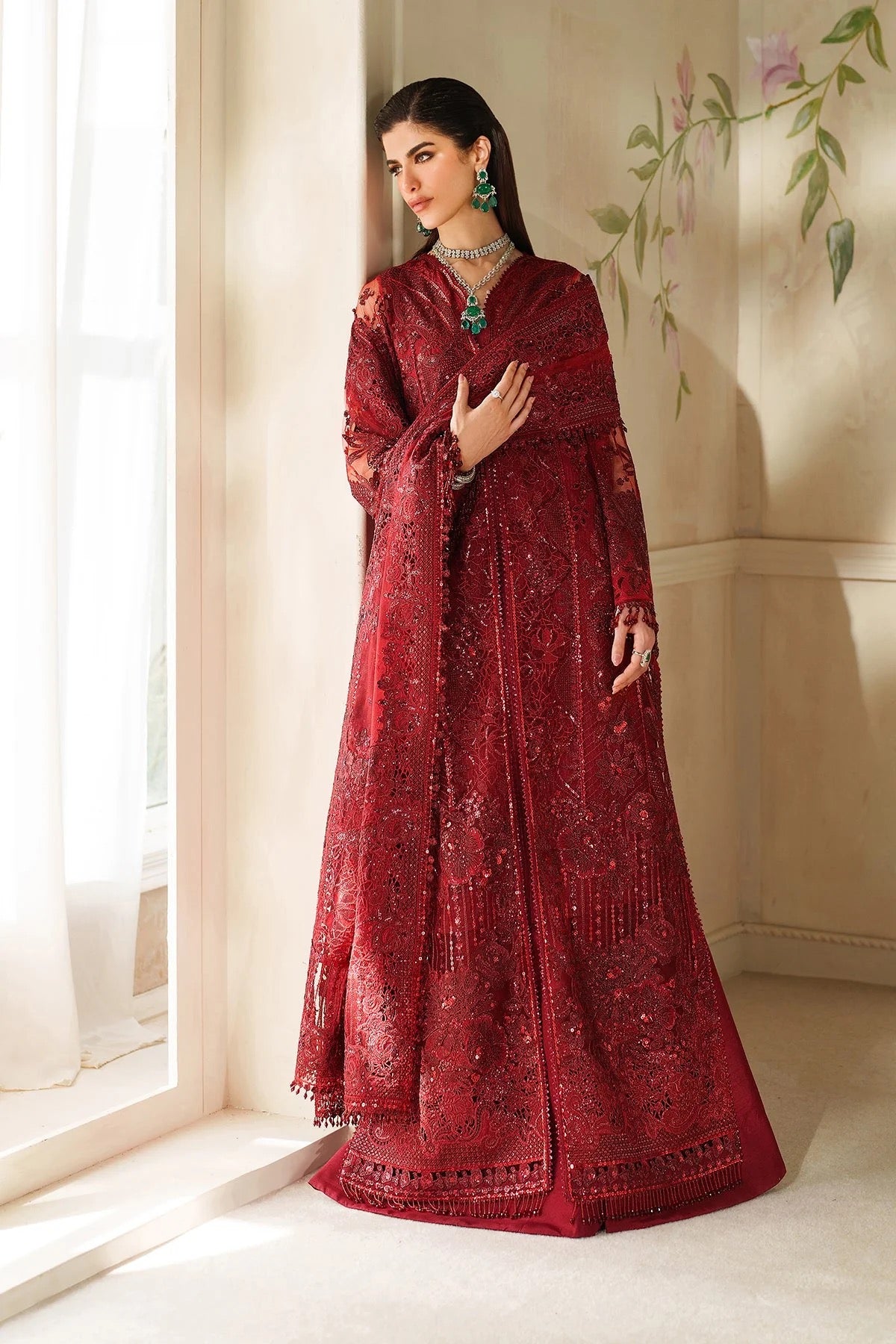 EMBROIDERED NET CH14-01 UNSTITCHED