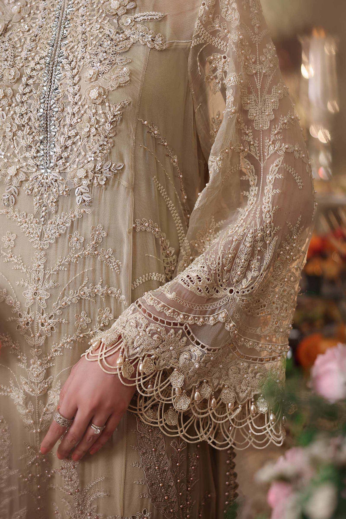 3 Piece Embroidered Chiffon Suit