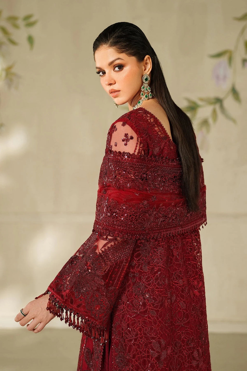 EMBROIDERED NET CH14-01 UNSTITCHED