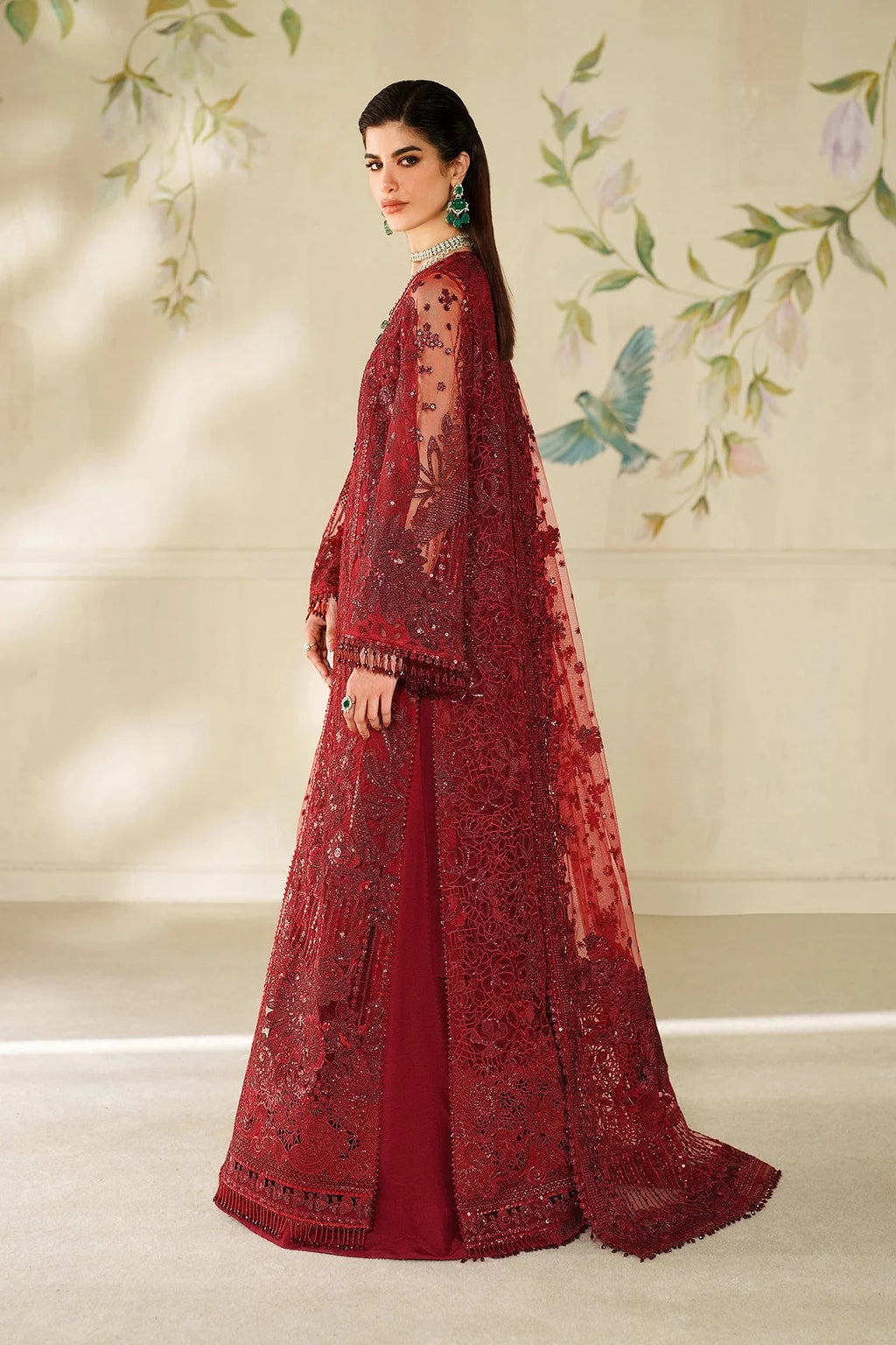 EMBROIDERED NET CH14-01 UNSTITCHED