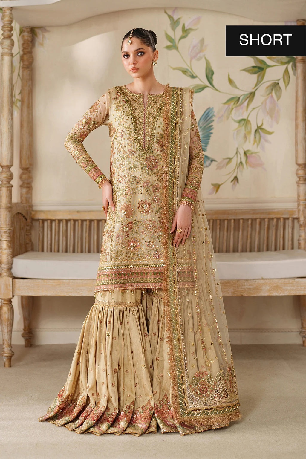 EMBROIDERED NET CH14-02 UNSTITCHED