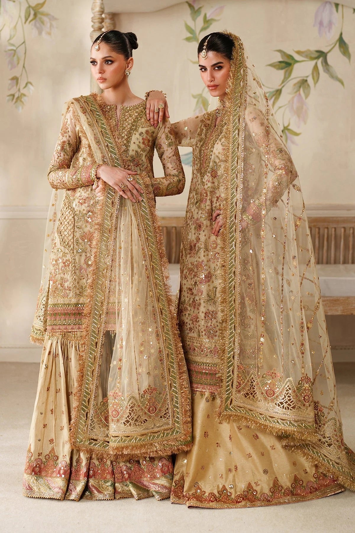 EMBROIDERED NET CH14-02 UNSTITCHED