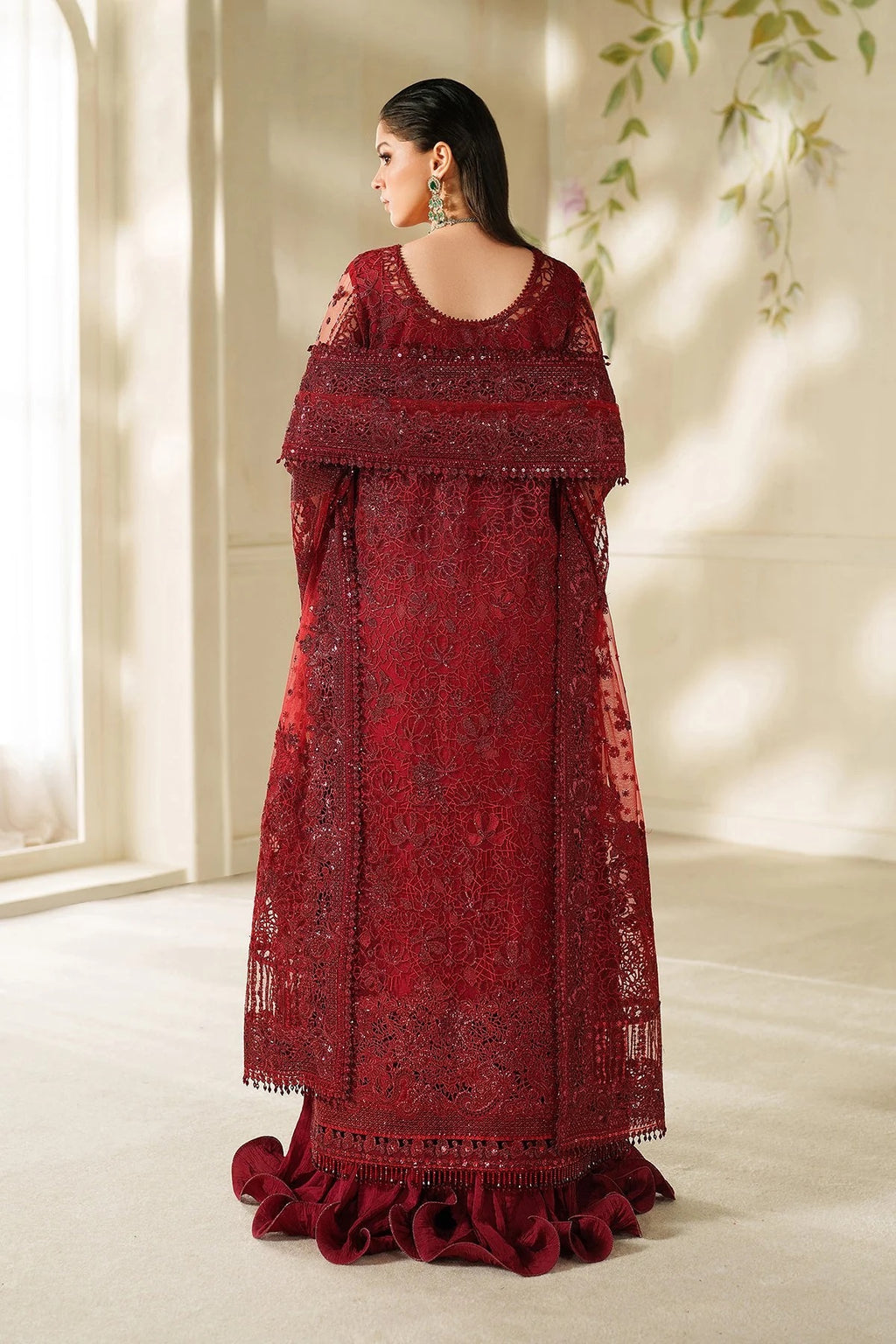 EMBROIDERED NET CH14-01 UNSTITCHED