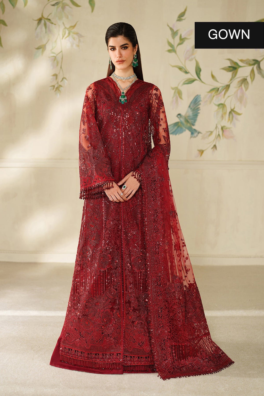 EMBROIDERED NET CH14-01 UNSTITCHED