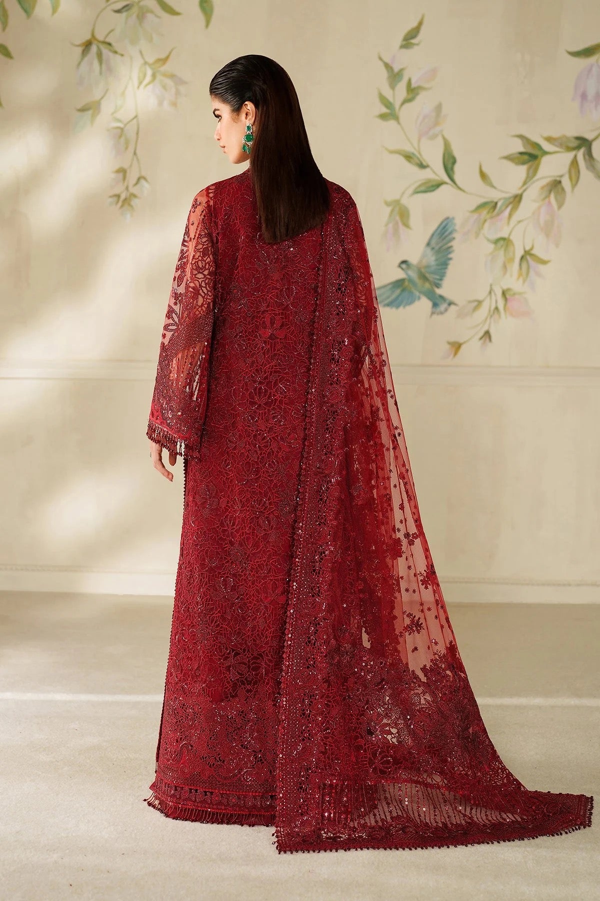 EMBROIDERED NET CH14-01 UNSTITCHED