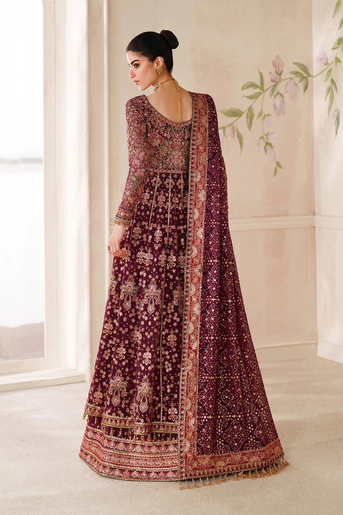 EMBROIDERED CHIFFON CH14-05 UNSTITCHED