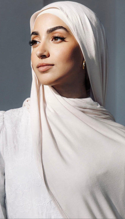 White Jersey Hijab